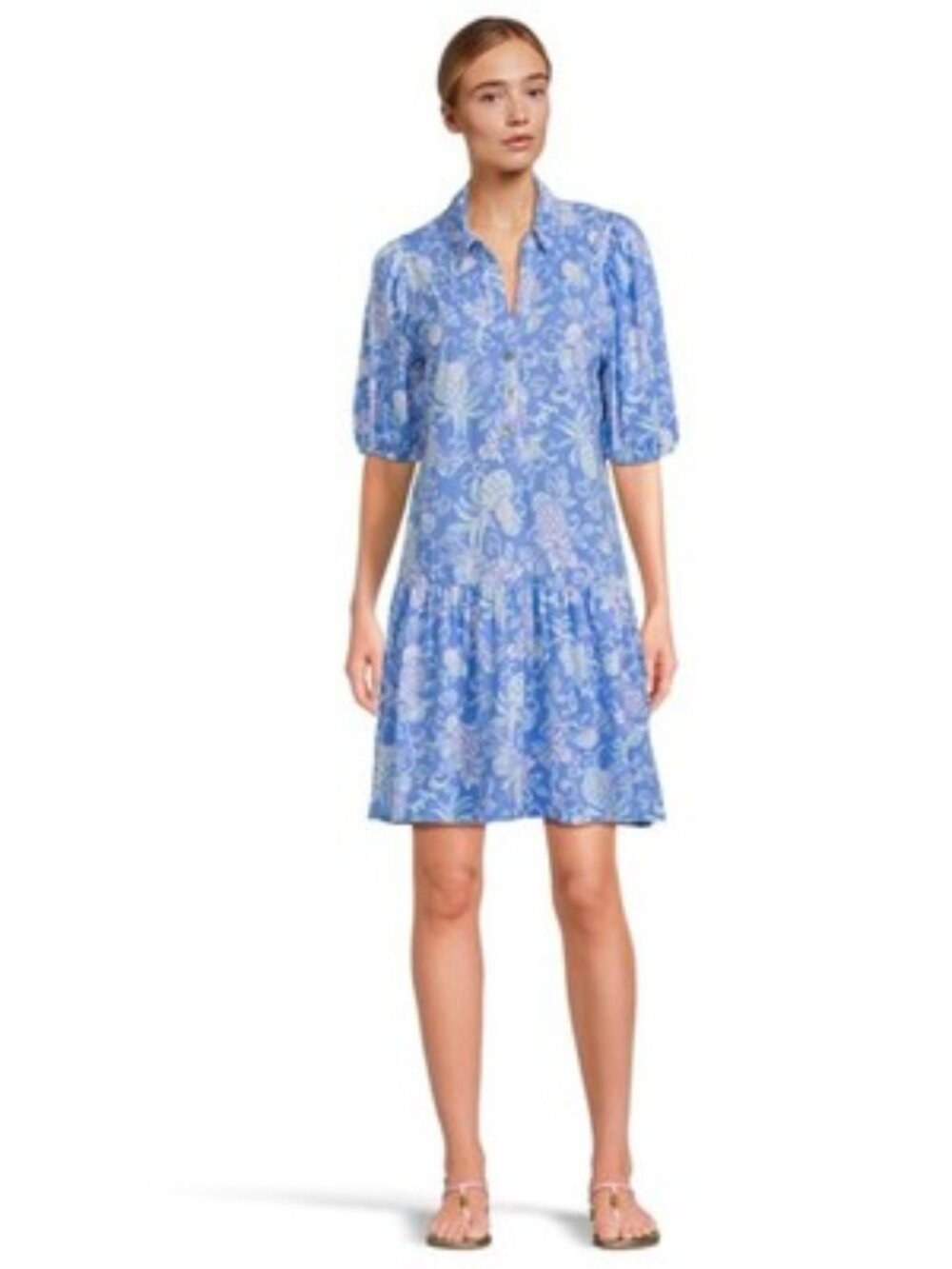Lilly Pulitzer Women's Bingley Dress, Sunwashed Blue Citrus Crush